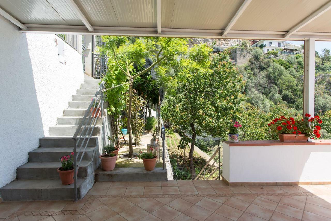 "Casalena" Villa A Furore Amalfi Coast Con Grande Terrazzo E Vista Sul Mare Exterior foto