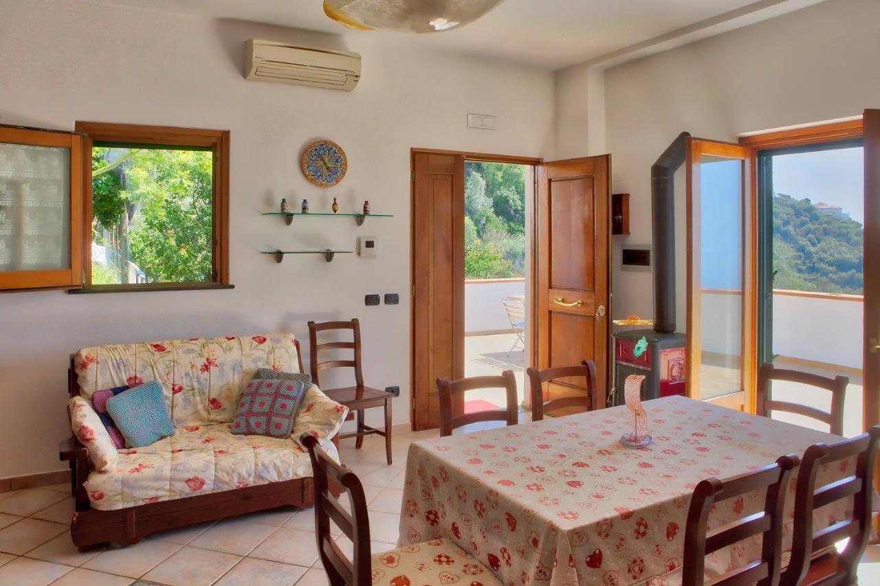 "Casalena" Villa A Furore Amalfi Coast Con Grande Terrazzo E Vista Sul Mare Exterior foto